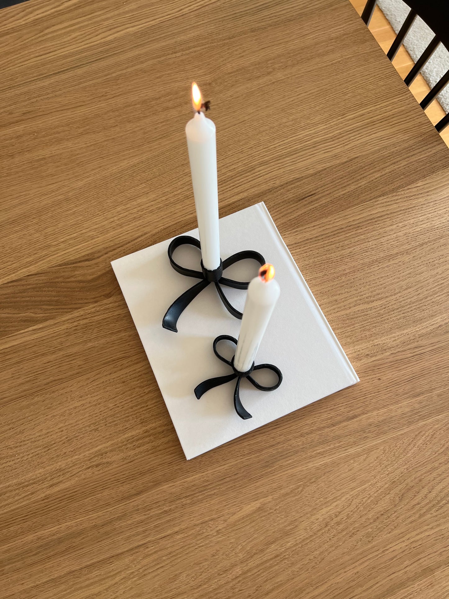 Ljusstake rosett stor