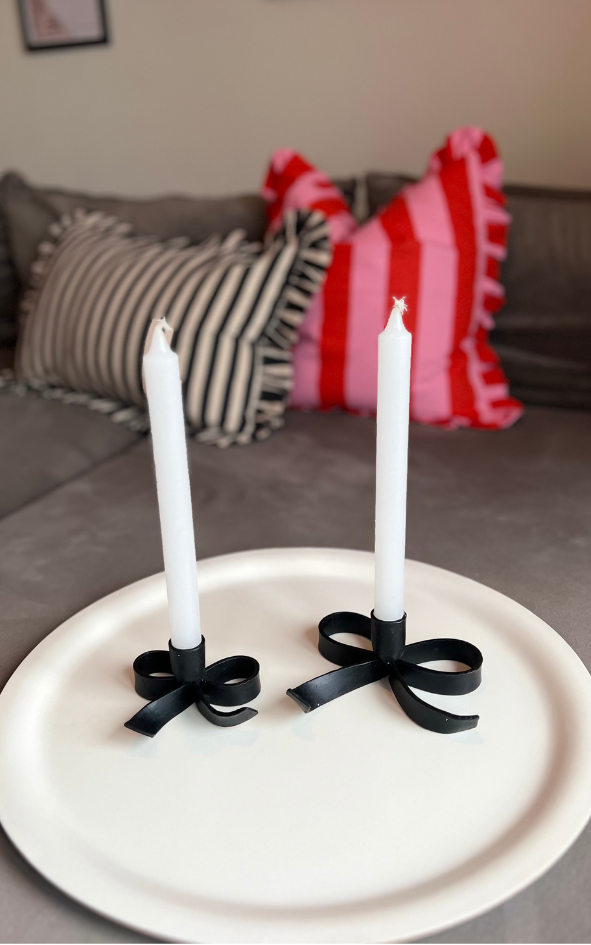 Ljusstake rosett stor