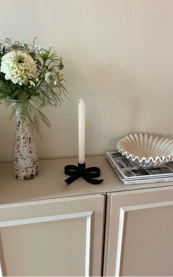 Ljusstake rosett stor