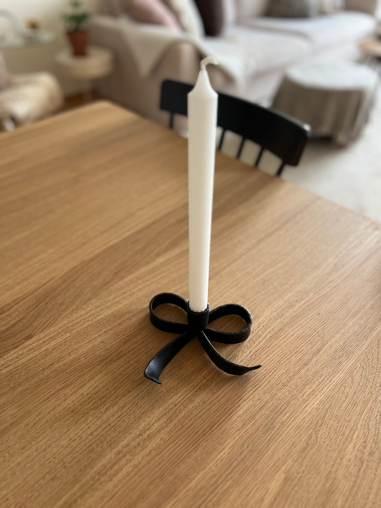 Ljusstake rosett stor